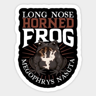 Long Nose Horned Frog Sticker